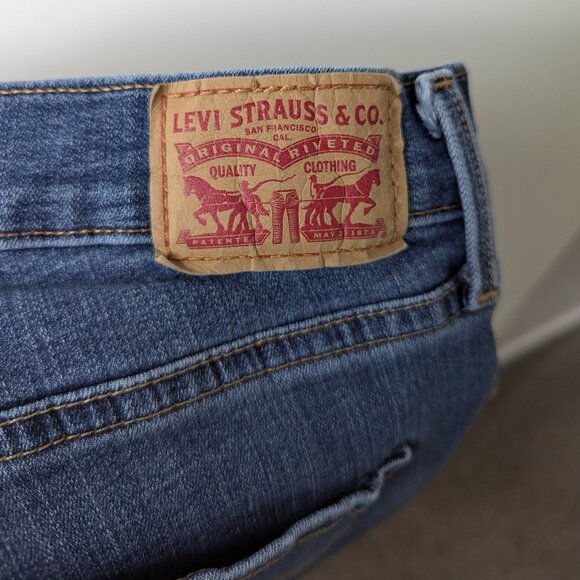 Levi's Strauss 315 Shaping Bootcut Denim Jeans Size 28 - Picture 7 of 9